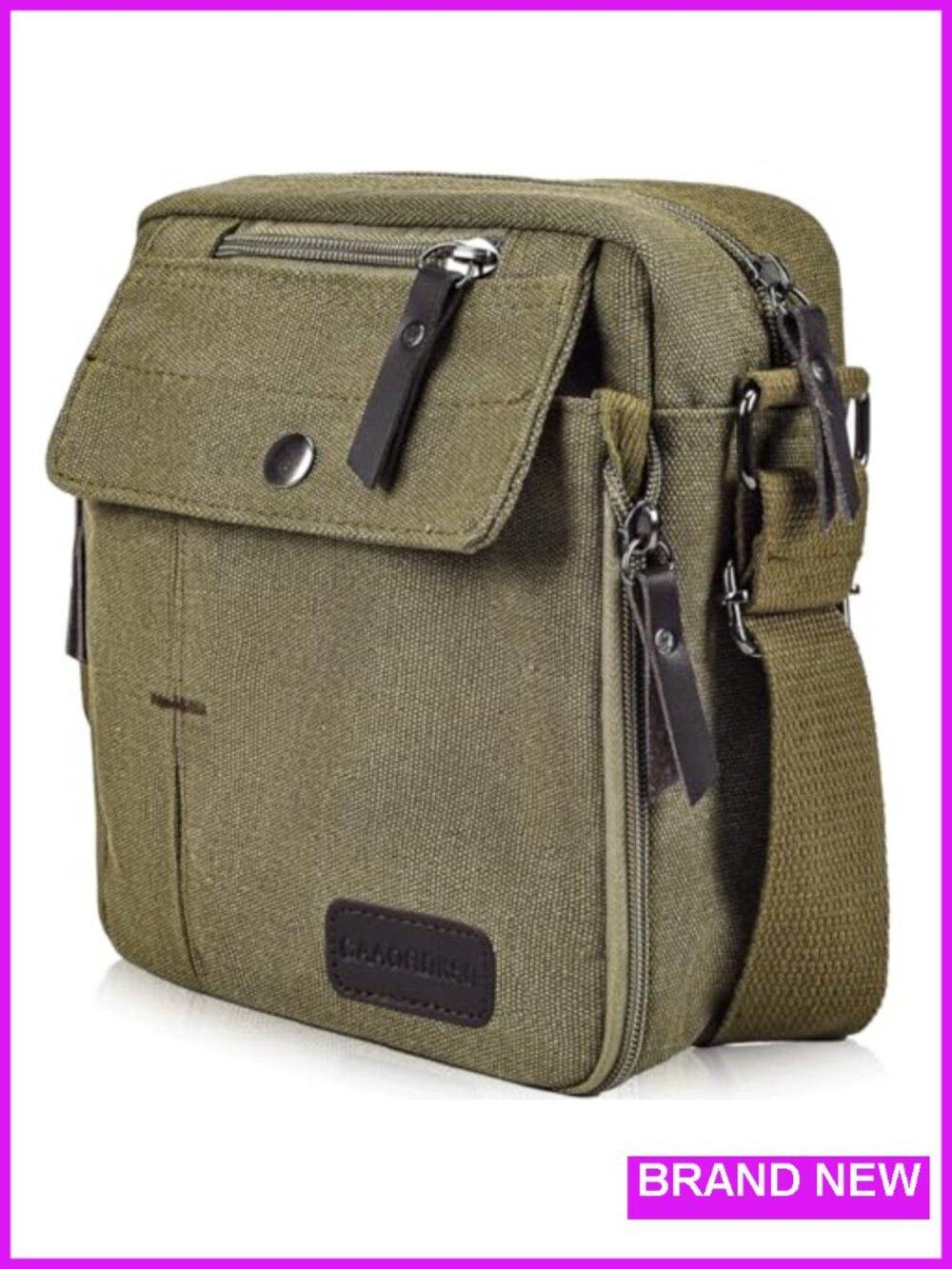 Vintage Canvas Messenger Bag Small Crossbody Satchel Purse